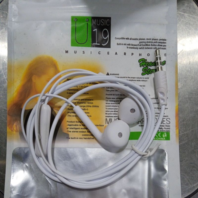 Earphone U-19 warna