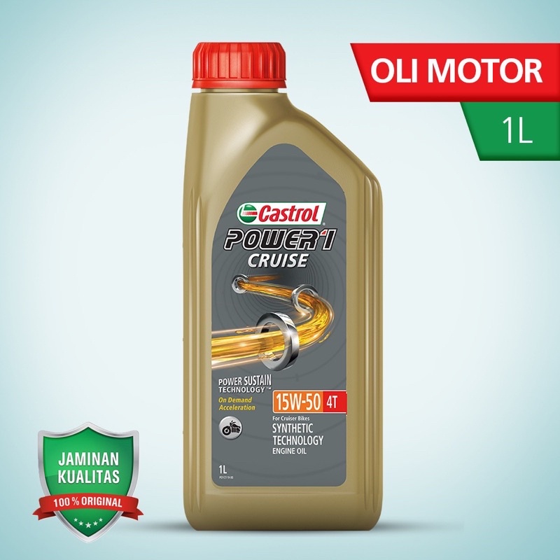 Oli Castrol Power1 CRUISE Motor 4T Sae 15W-50 1Liter Original