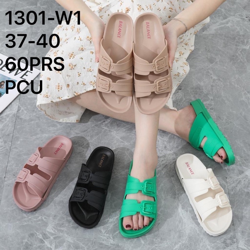 SANDAL WANITA JELLY KARET IMPORT BALANCE 1303-W1