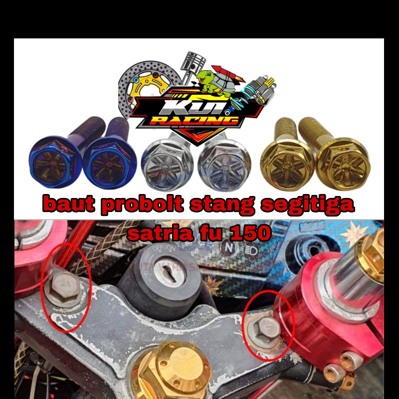 baut probolt flower dudukan stang satria fu Baut Dudukan Segitiga Satria Fu 150