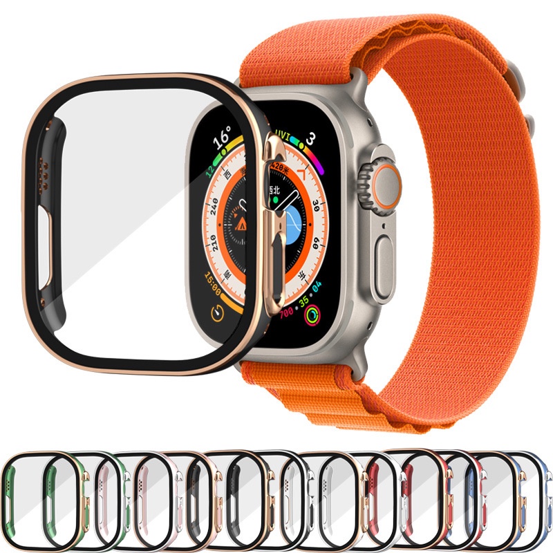 Case Pelindung Layar Anti Gores Bahan PC Keras Ukuran 49mm Untuk Apple Watch Ultra