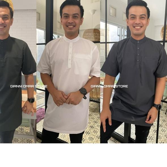 BAJU KOKO | KOKO PAKISTAN | GAMIS PAKISTAN PREMIUM MERK HIJRAH - Putih, L