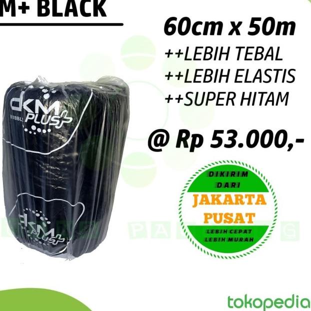 

BUBBLE WRAP, DKM+ BLACK, MURAH (60CM X 50M) - Bening