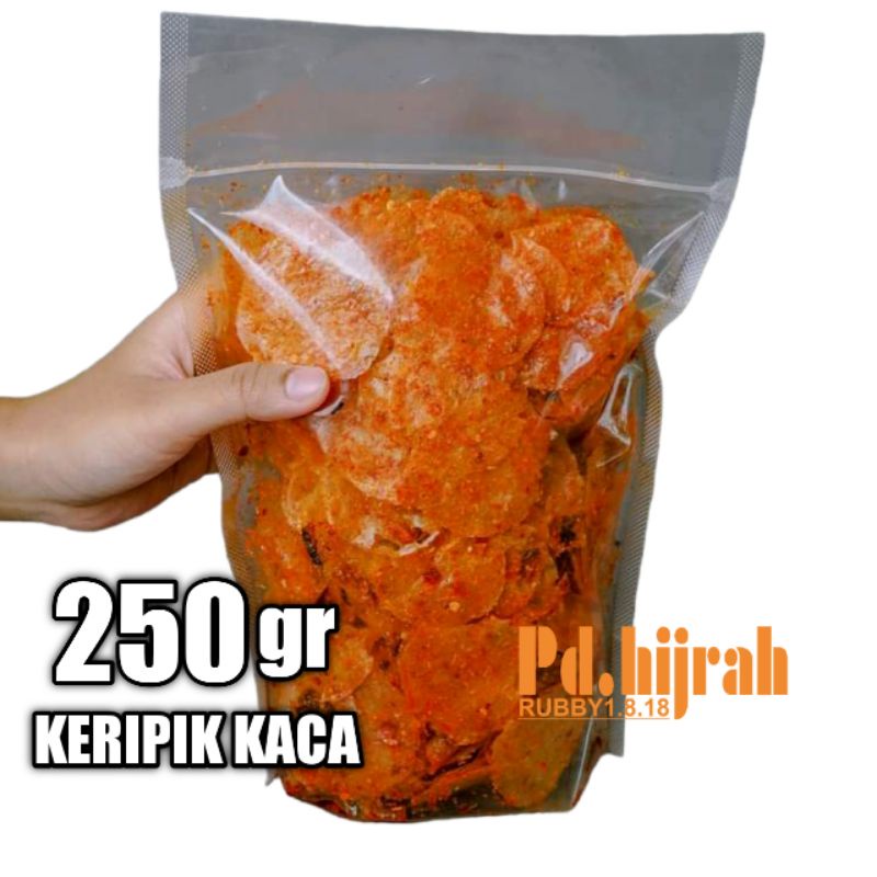 

KERIPIK KACA/KIRCA/KRIPCA/KERIPIK KACA 250GR