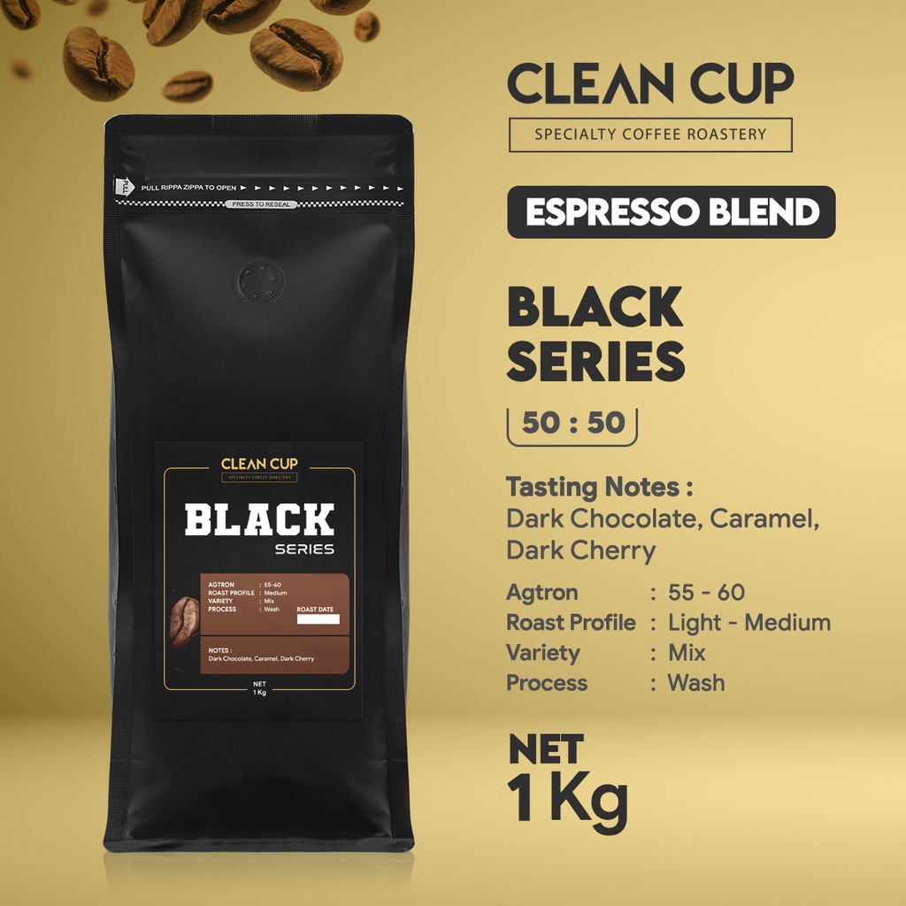

Kopi Clean Cup Black Series House Blend Whole Bean 1Kg