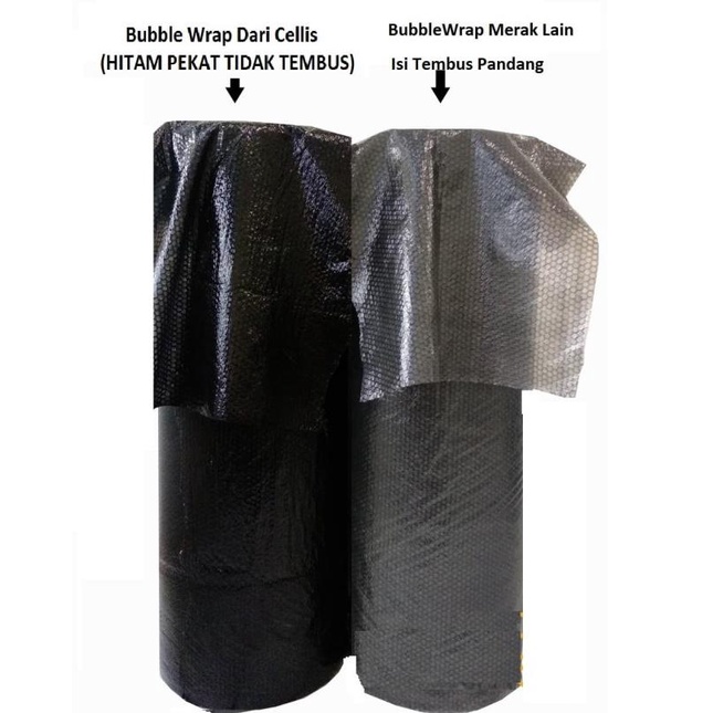 

Plastik Bubble Wrap HITAM PEKAT 50m X 125cm (TIDAK tembus pandang )