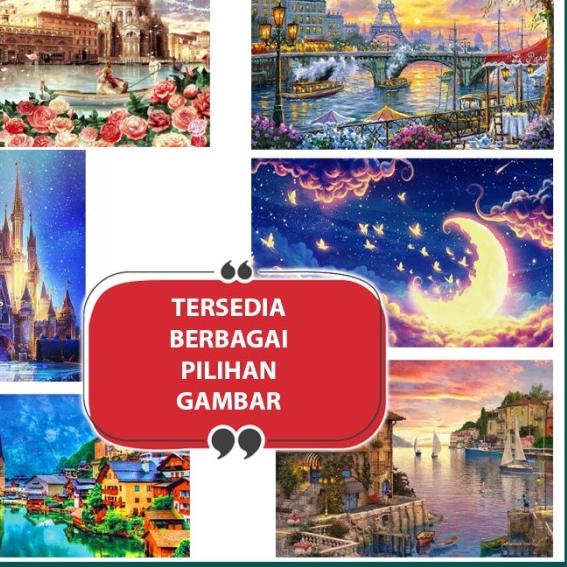 

DIY 5D Diamond Painting Paint By Number Drill Kit Lukisan 30*40cm - Disney 709