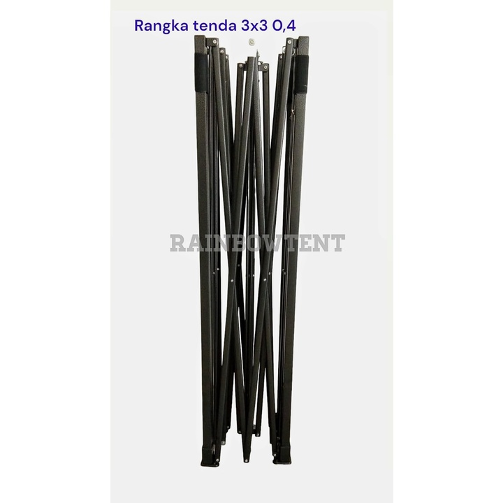 Rangka Tenda Lipat 3x3 Besi 0,4 (Tidak Temasuk Atap)