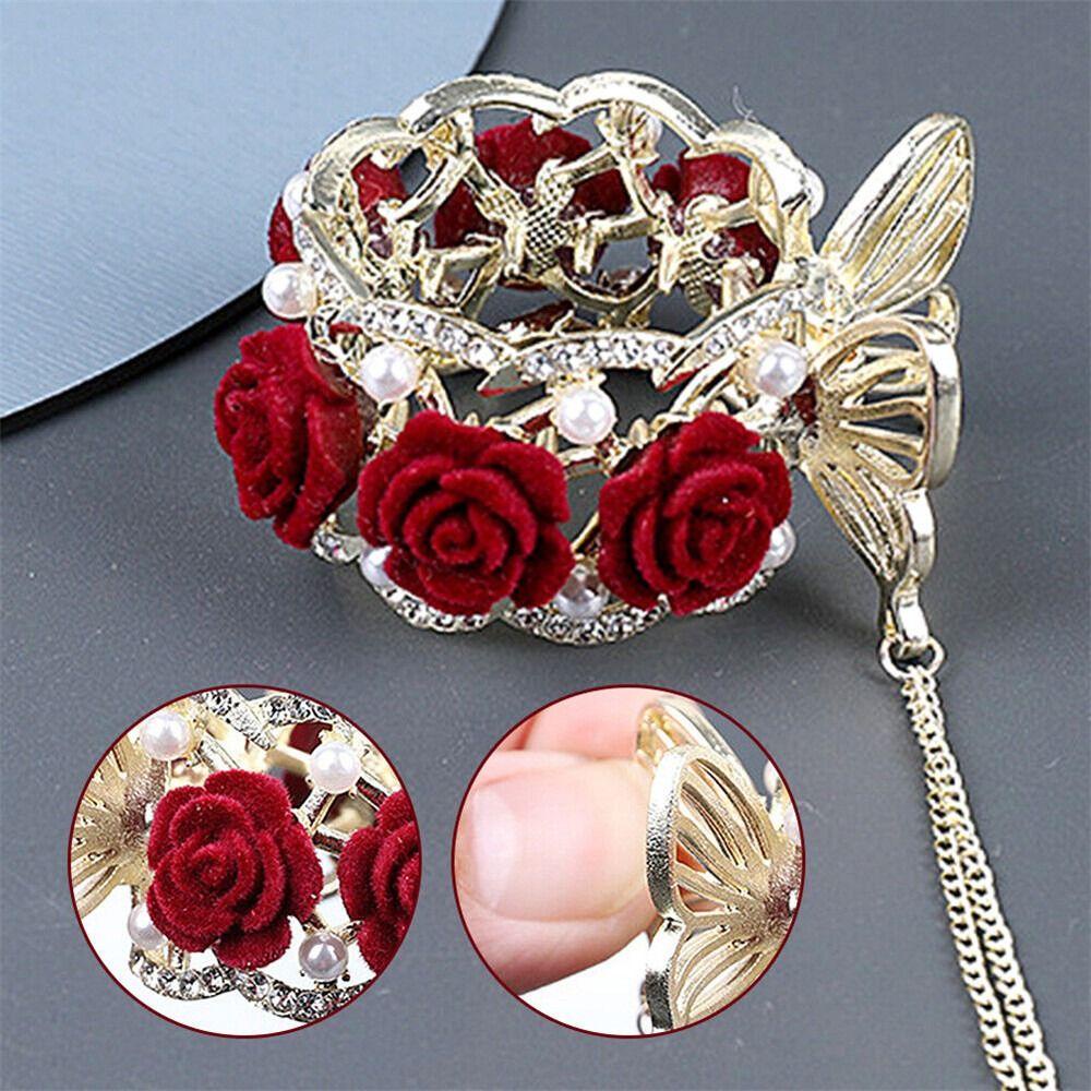 Jepit Rambut Mawar Nanas Hiasan Kepala Wanita Baru Pill Head Hair Clip