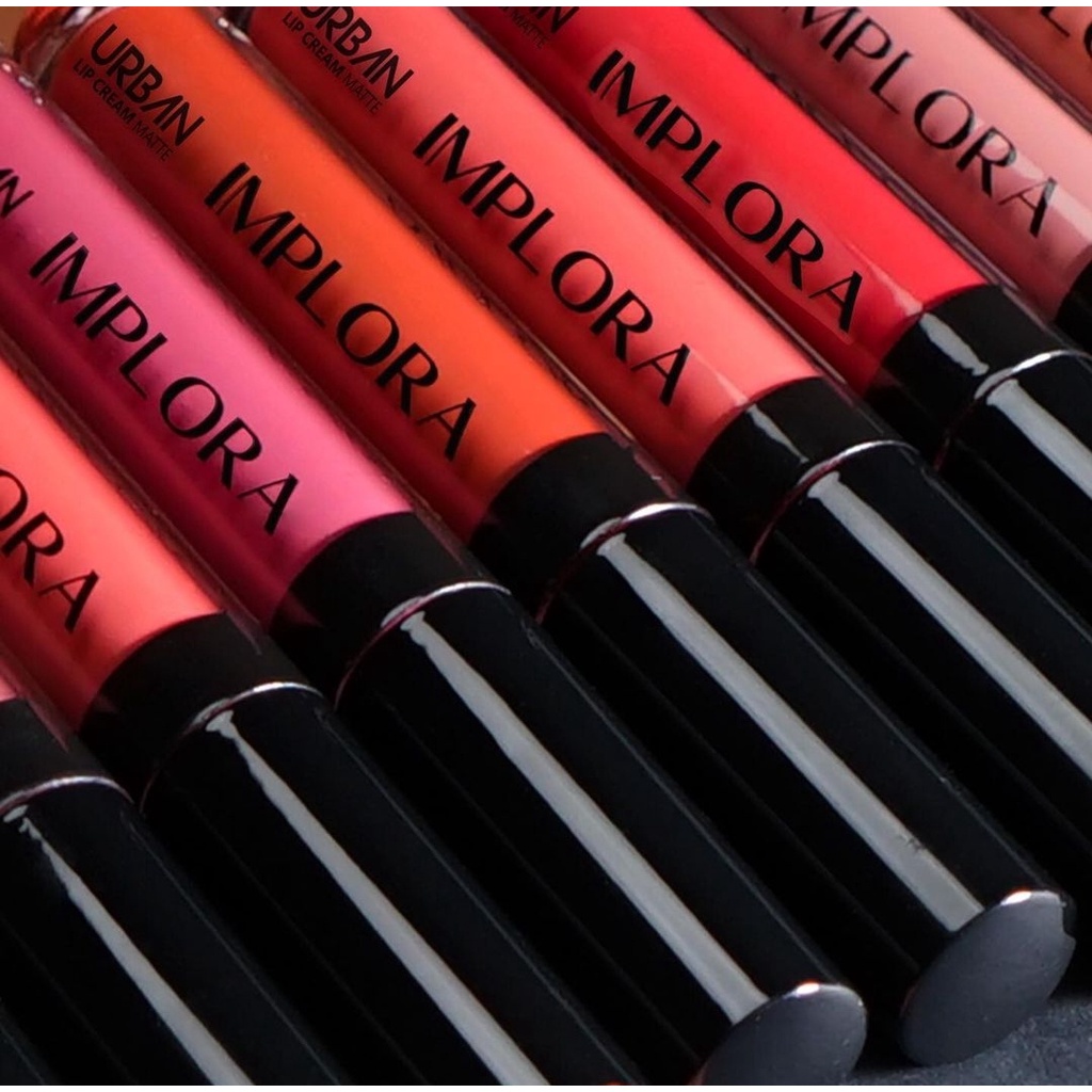 IMPLORA URBAN LIP CREAM MATTE  ORIGINAL BPOM / LIPSTICK MATTE / LIP MATTE