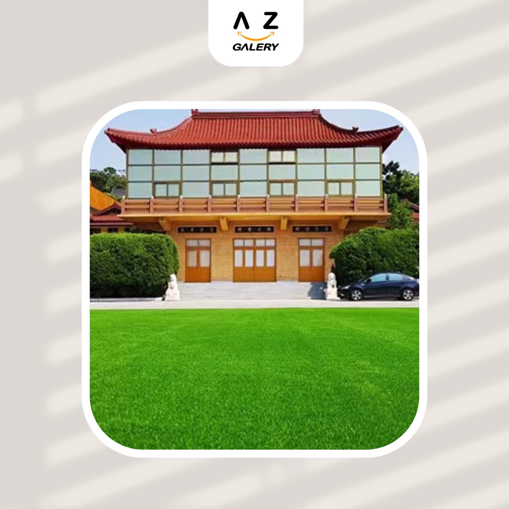 Rumput Sintetis Tipe Swiss Tebal 3 Cm Buat Taman Dan Playground Anak Dilapisi Anti UV Dan Pori Pori Synthetic Artificial Grass Turf Indoor Outdoor Balcony Garden Pet Rug Turf Home Decor PBP132 Azgalery