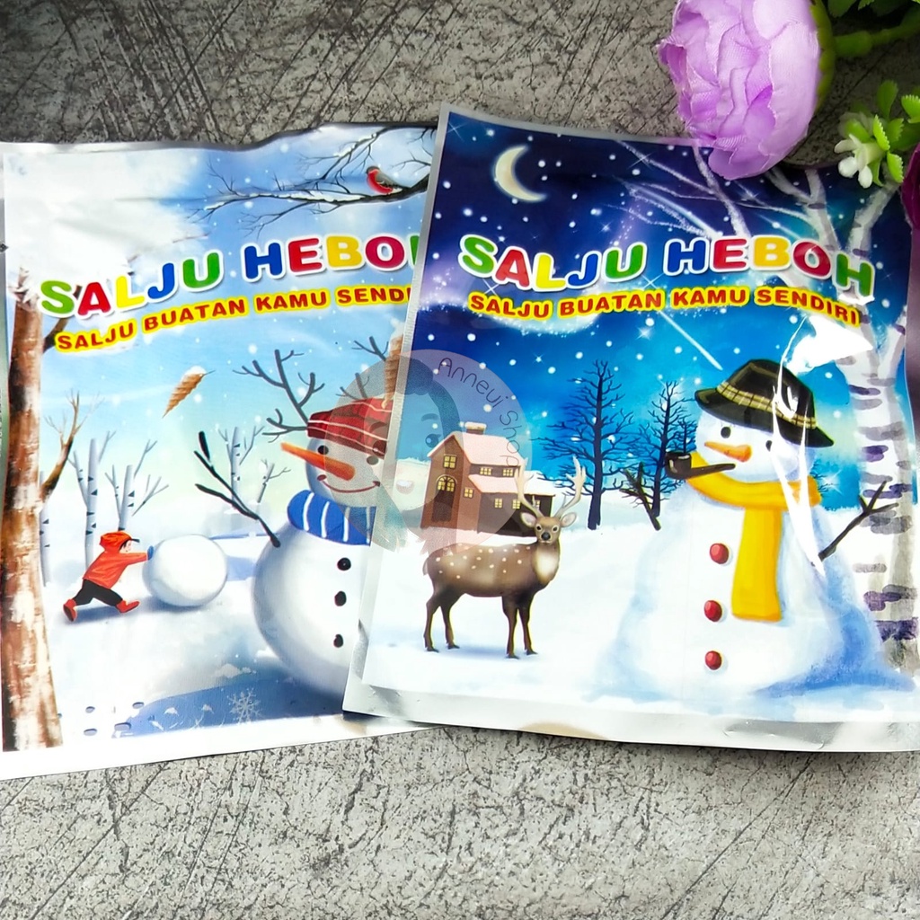 5 gram DIY Instant Snow Salju Heboh Christmas Decoration Salju Instan Dekorasi Natal Musim Dingin Winter Mainan Anak Edukasi Kreatif