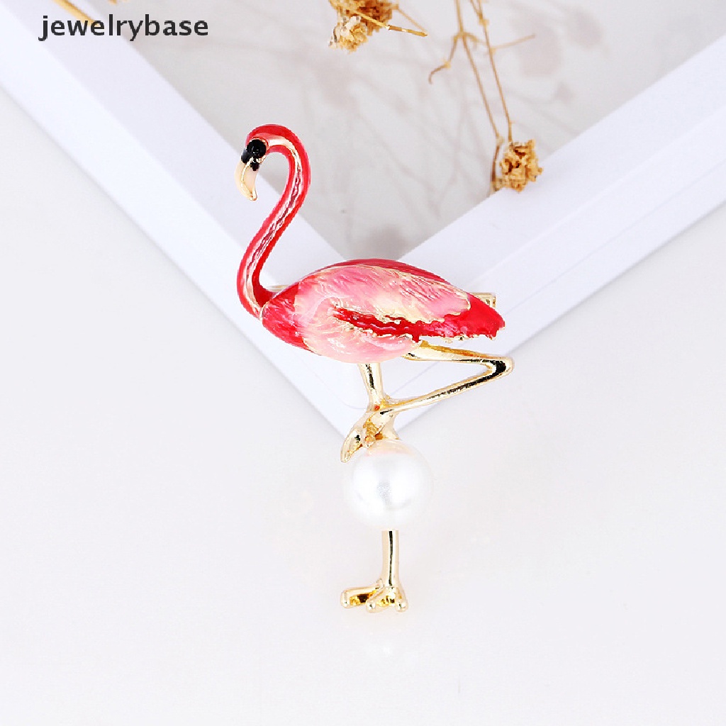 Bros Pin Enamel Bentuk Flamingo Untuk Pria Dan Wanita