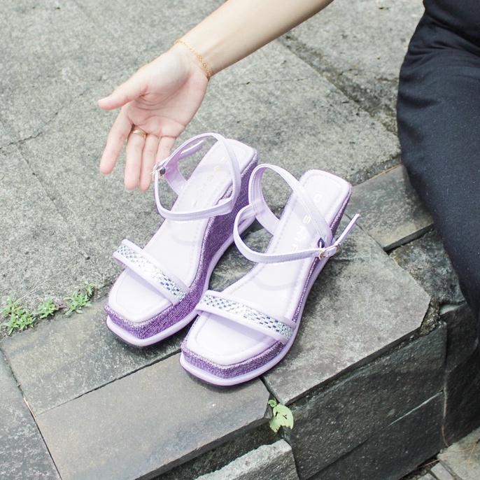EMERALD CAROLINE CORNITA SANDAL WEDGES TALI WANITA PREMIUM WY-16