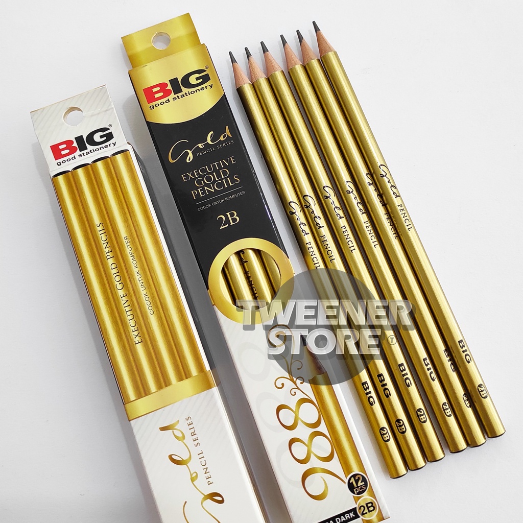 

(PACK) BIG Pensil 2B Executive Gold PS-988