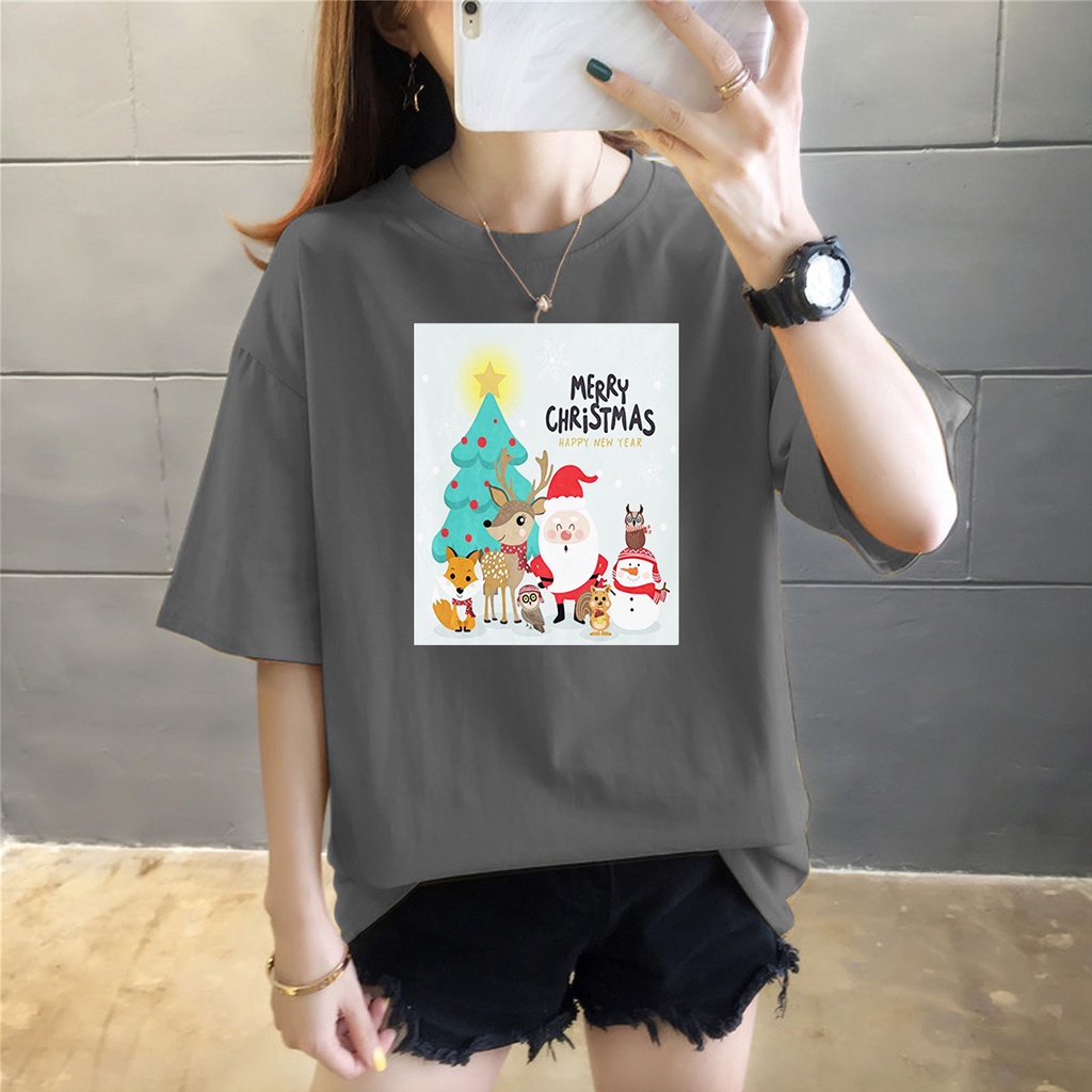 KAOS 0VERSIZE WANITA SPECIAL CRISTMAS EDITION 3