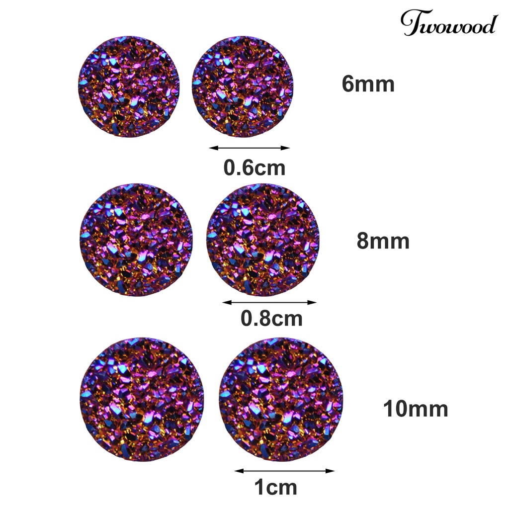 1 Pasang Anting Stud Tanpa Tindik Bentuk Geometris Untuk Pria Dan Wanita