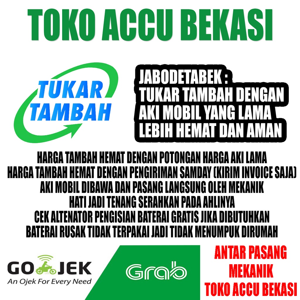 GS Astra MF 55D23L Tukar Tambah 60 Ah