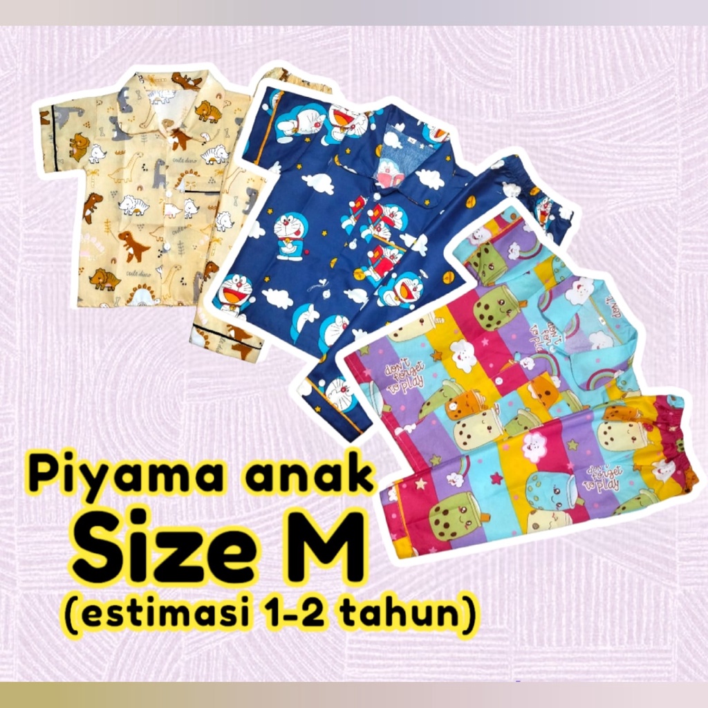 piyama anak 1-2 tahun size M part 2