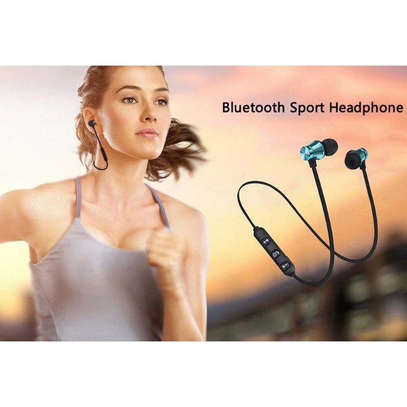 Earphone Bluetooth - Earphone Wireless Earphone Neckband Sweatproof Bluetooth 4.1 with Microphone