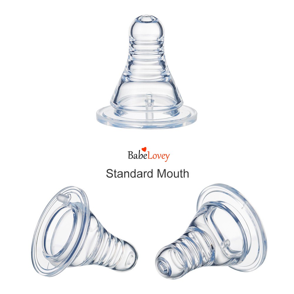 Food BPA Free Baby Puting Susu Soft Teat Natural Wide Neck Bayi Botol Silicon Nipple Anti Colic Pacifier Murni Murah Bayi Silikon Dot XNZ