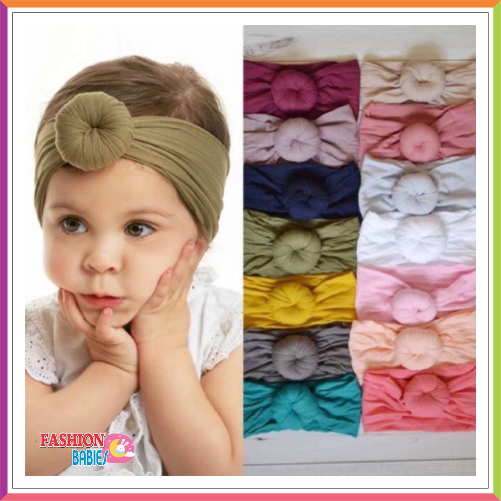 BANDANA DONAT BAYI - DONUT HEADPIECE BABY ❤ Fashionbabies ❤