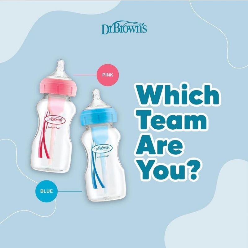 DR BROWNS BOTOL OPTIONS WIDE NECK PLUS ANTI COLIC 150ML & 270ML | BOTOL SUSU BAYI DR BROWNS