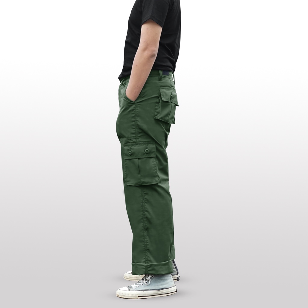 PLAIN AS DAY - TOBEY CARGO PANTS - ARMY