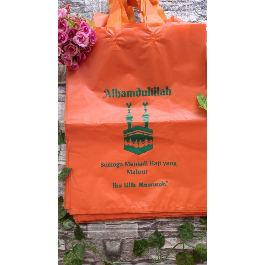 Tas Handle plastik Sablon  35x45/sablon softhandle/sablon plastik tas handle/sablon plastik tas souvenir/sablon tas mall plastik