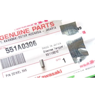 PIN DOWEL 3x6 NINJA RR R SS  Bn125 Kaze 125 Zone Blitz Joy Original KGP 551A0306