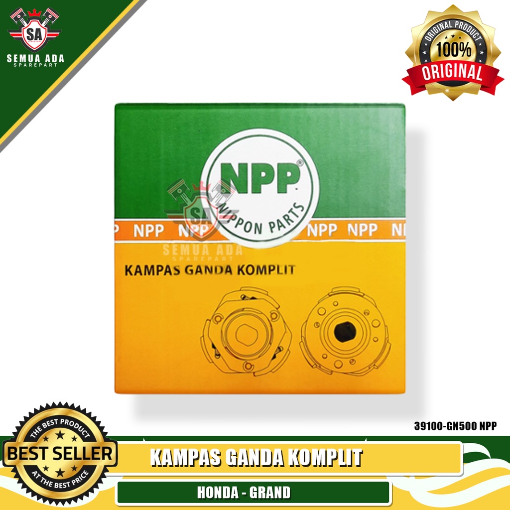 KAMPAS GANDA KOMPLIT NPP HONDA GRAND , SUPRA X ORIGINAL 100% NPP