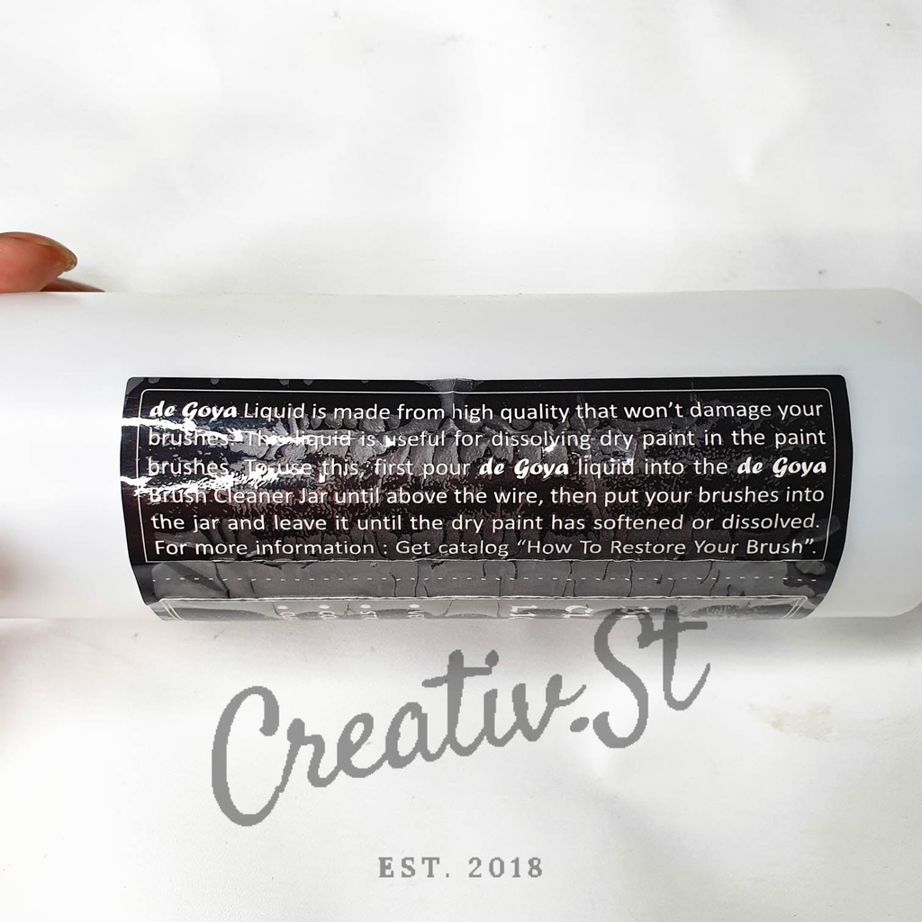 

RK De Goya Brush Cleaner Liquid 50 Ml Cairan Pembersih Kuas Cat Minyak