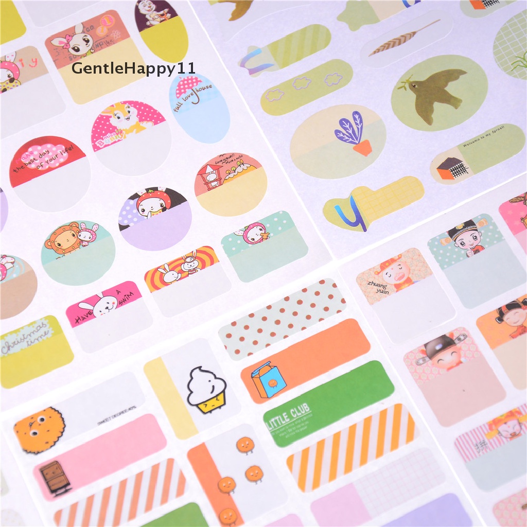 Gentlehappy Removable Book Notebook Index Nama Sticker Label Tulisan Sekolah Supply id