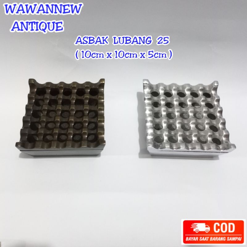 Miniatur Asbak Aluminium Antik Murah / Asbak Hotel Rumah 25