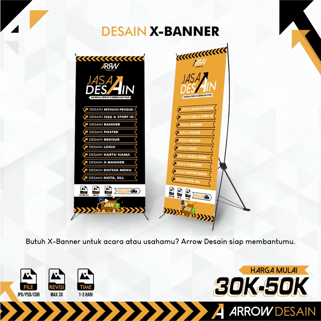 DESAIN X-BANNER