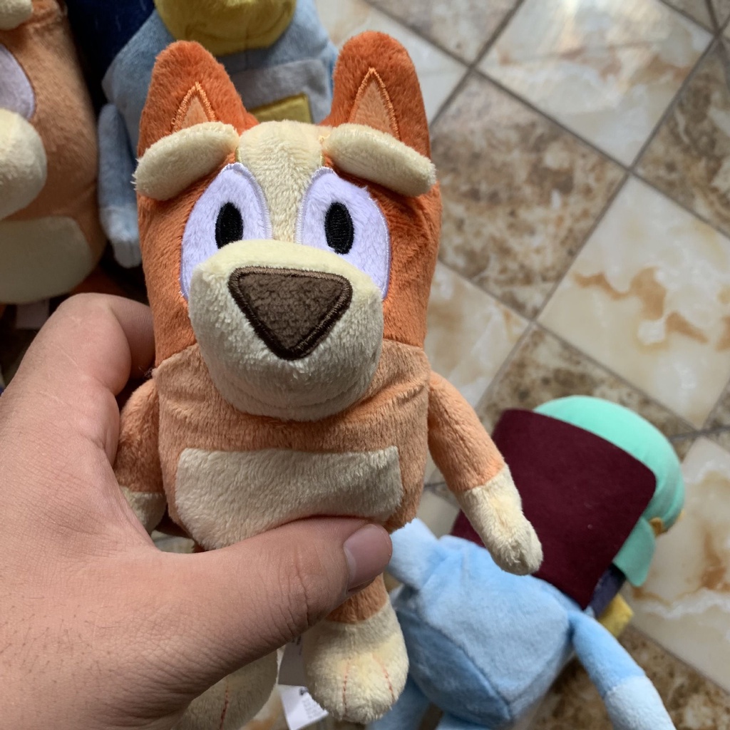 New 20cm Bluey Bingo Plush Doll Bingo Animal Dog Family Pupets Birthday Xmas Kids Gifts