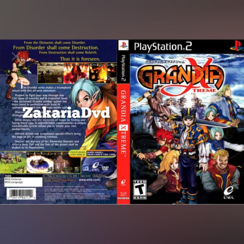 Kaset Ps 2 Grandia X Extrem