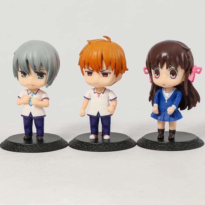 Figure Anime Fruit Basket Tohru Honda Kyo Sohma Sohma Yuki set 3 pcs