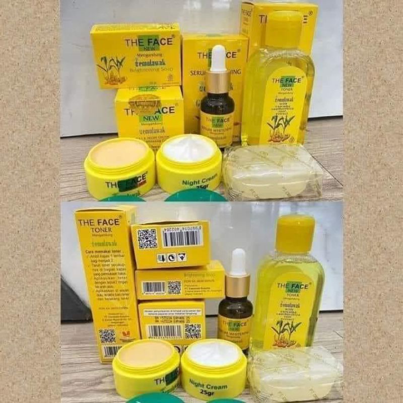 Temulawak The Face Paket lengkap isi 5 produk ORI 100%