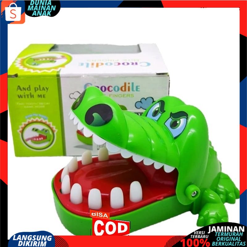 Mainan Anak laki laki / mainan anak perempuan Crocodile Dentist / Mainan Buaya Gigit Jari Tricky Toy Crocodile Dentist