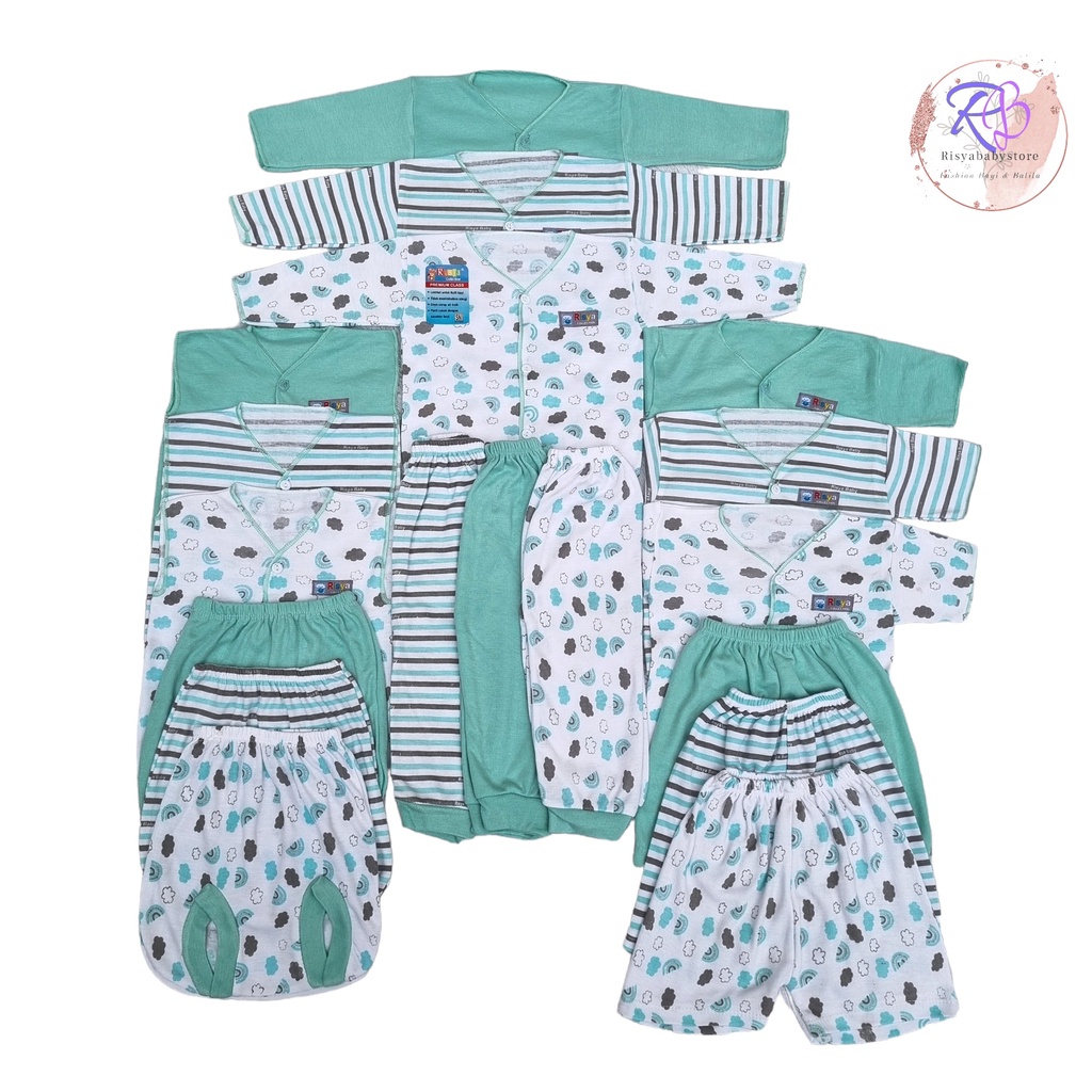 Paket baju bayi newborn ekonomis setelan baju bayi baru lahir baju bayi warna tosca celana bayi warna netral setelan bayi panjang setelan baju bayi pendek setelan baju bayi kutung