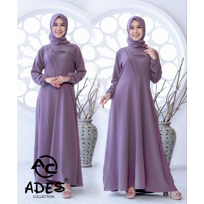 gamis elegan.bahan tebal halus adem.
