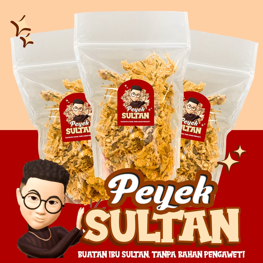 

PEYEK SULTAN TERI KACANG DAUN JERUK 200gr