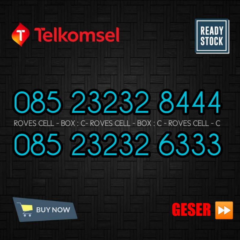 NOMOR CANTIK TELKOMSEL TRIPLE 333 444 3232 6333 8444 KARTU AS 23232 26333 28444