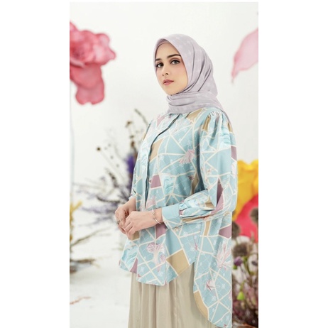PRELOVED Buttonscarves X Ria Miranda Astera Top "Jade"