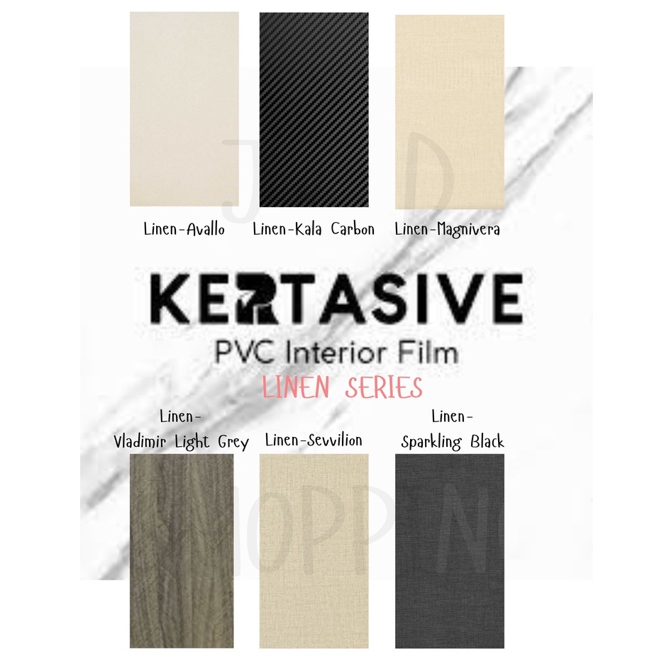 KERTASIVE PVC INTERIOR FILM - LINEN SERIES 2 (METERAN) (ROLL)