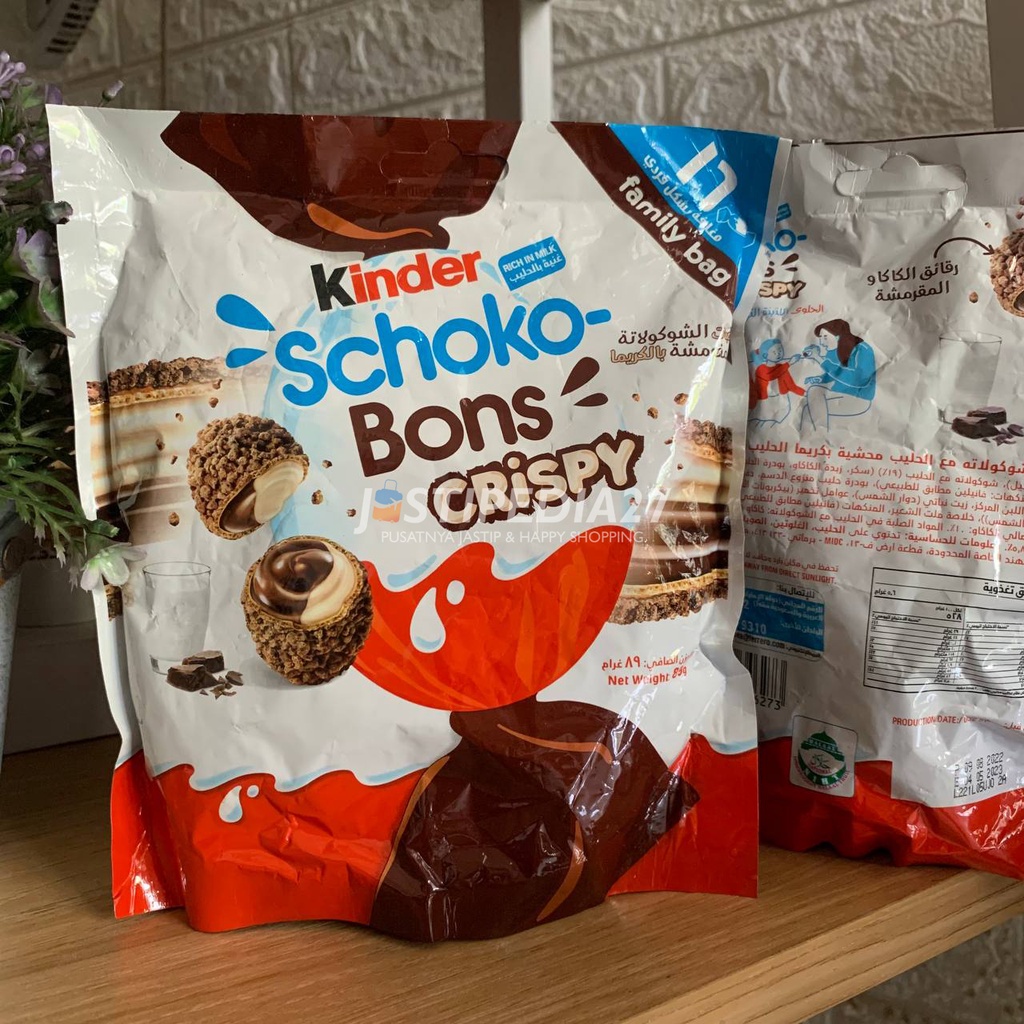 Jual Kinder Schokobons Crispy 89g @16pcs | Shopee Indonesia