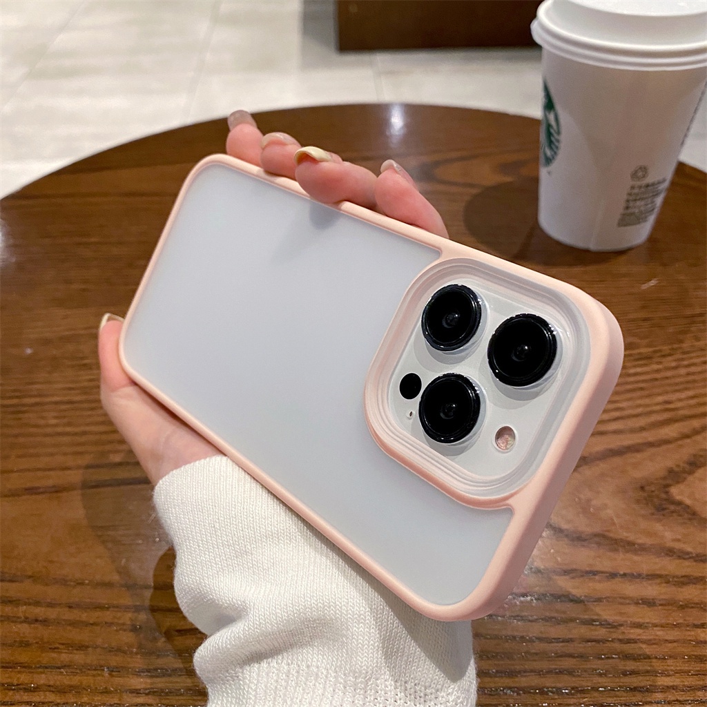 Case Pelindung Lensa Kamera Bahan Silikon Warna Ungu matte Untuk iphone 14 pro max 14 plus 13 pro max