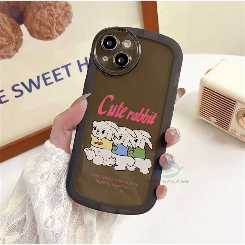 Casing TPU Redmi Note 11S 11 Pro 10C 10A 9C 9T 9A 10 5G 10S 9 8 8 Pro 7 Poco M3 X3 Pro NFC Motif Kelinci Lucu