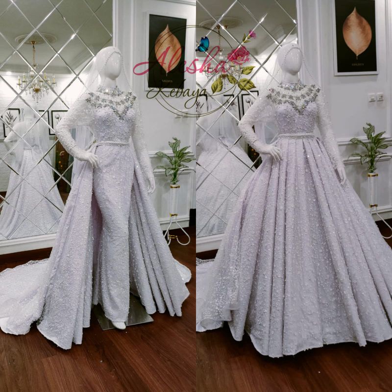 Gaun pengantin crinoline 3in1 squeen/wedding dress